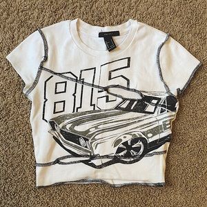Race Car Y2K Crop Top from Forever 21